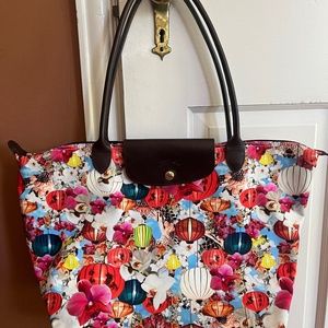 Longchamp X Mary Katrantzou Le Pliage Tote Limited Edition Excellent Condition